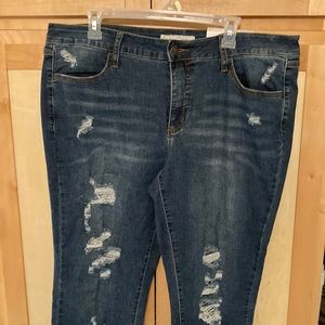 Denim jogging. Size 16